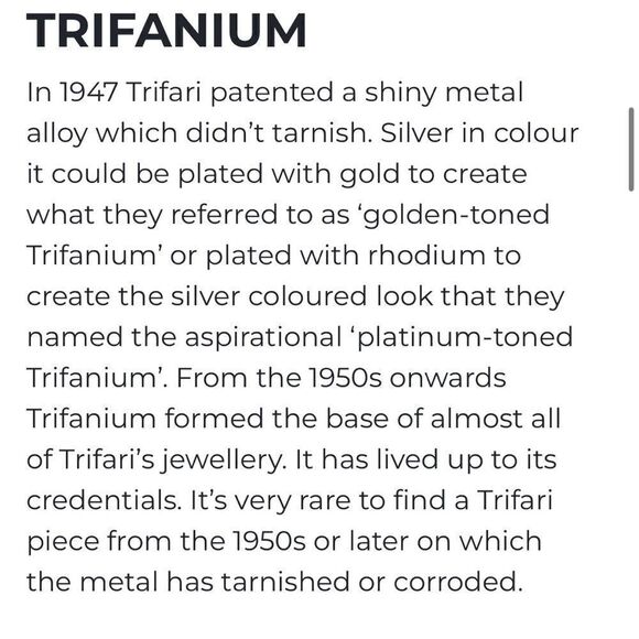 Trifari TM Trifarium Gold Tone Vintage Flat Chain Necklace - Picture 4 of 14